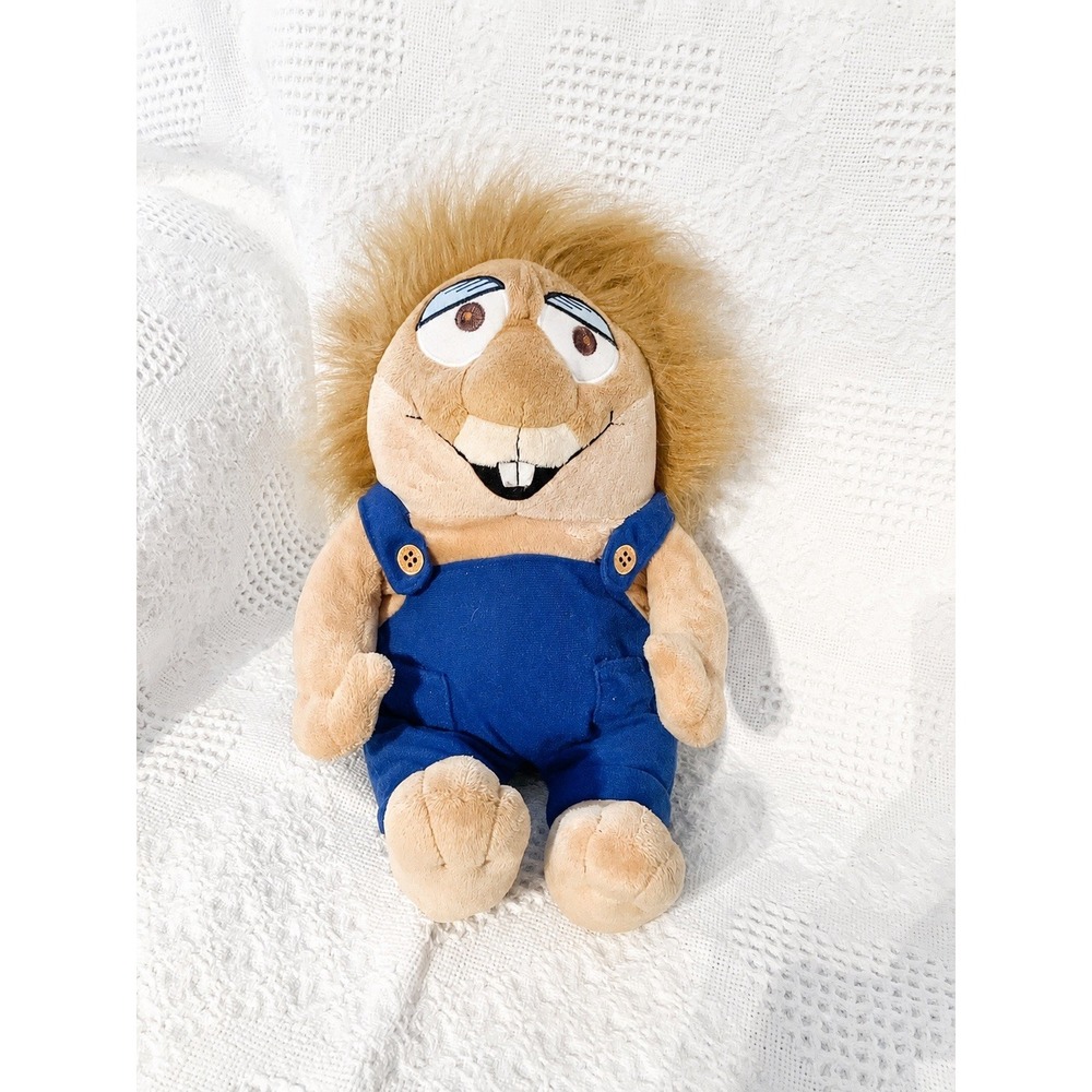 Kohl's Cares Little Critter Plush Stuffed Animal Small Brown Blue Overalls Toy